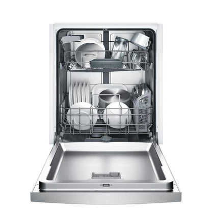 Bosch 100 Series PureDry 50-Decibel Front Control 24-in Built-In Dishwasher (Fingerprint-Resistant Stainless Steel) ENERGY STAR
