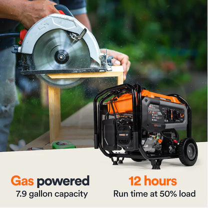 Generac GP8000E 10000 / 8000-Watt Portable Generator
