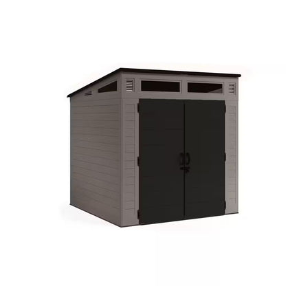 Modernist 7 Ft. W X 7 Ft. D Plastic Shed (52 Sq. Ft.)
